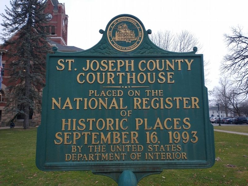 Saint Joseph County Courthouse Marker image. Click for full size.
