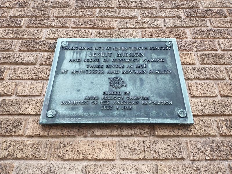 Traditional Site Of Seventeenth Century Jesuit Mission Marker image. Click for full size.