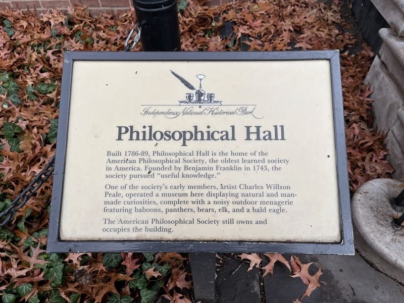 Philosophical Hall Marker image. Click for full size.