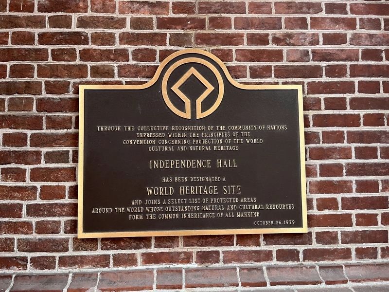 World Heritage Site plaque for the building image. Click for full size.