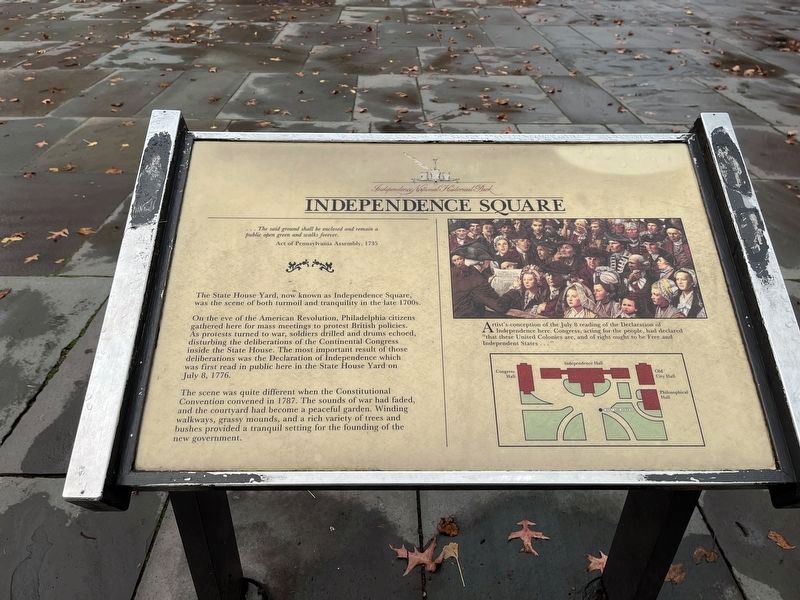 Independence Square Marker. Click for full size. Independence Square Marker image. Click for full size.