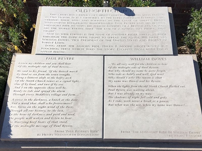Old North Church Marker. Click for full size. Old North Church Marker image. Click for full size.