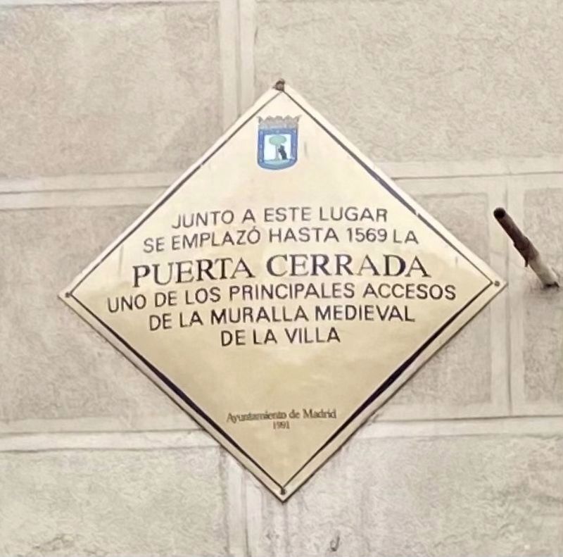 Puerta Cerrada Marker. Click for full size. Puerta Cerrada Marker image. Click for full size.
