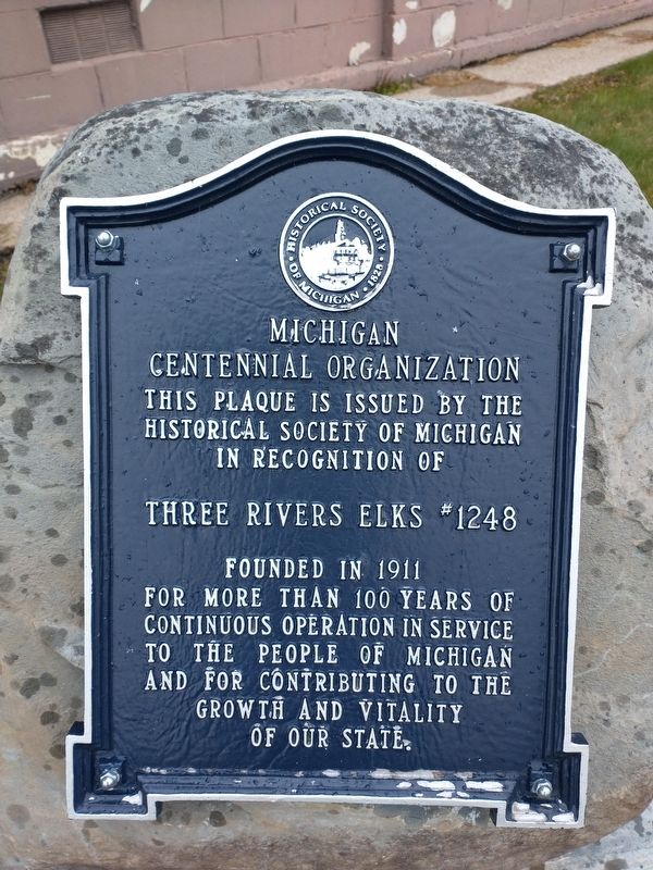 Three Rivers Elks Marker image. Click for full size.
