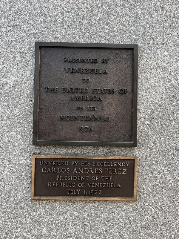 Francisco de Miranda Marker. Click for full size. Francisco de Miranda Marker image. Click for full size.