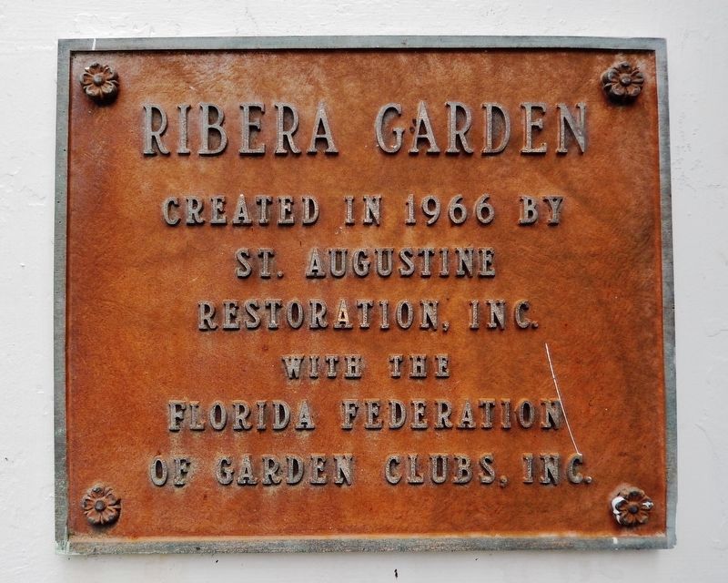 Ribera / Rivera Garden Marker. Click for full size. Ribera / Rivera Garden Marker image. Click for full size.