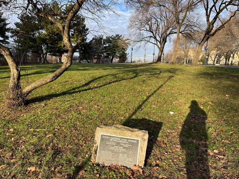 Jewish National Fund Council of Philadelphia Marker. Click for full size. Jewish National Fund Council of Philadelphia Marker image. Click for full size.