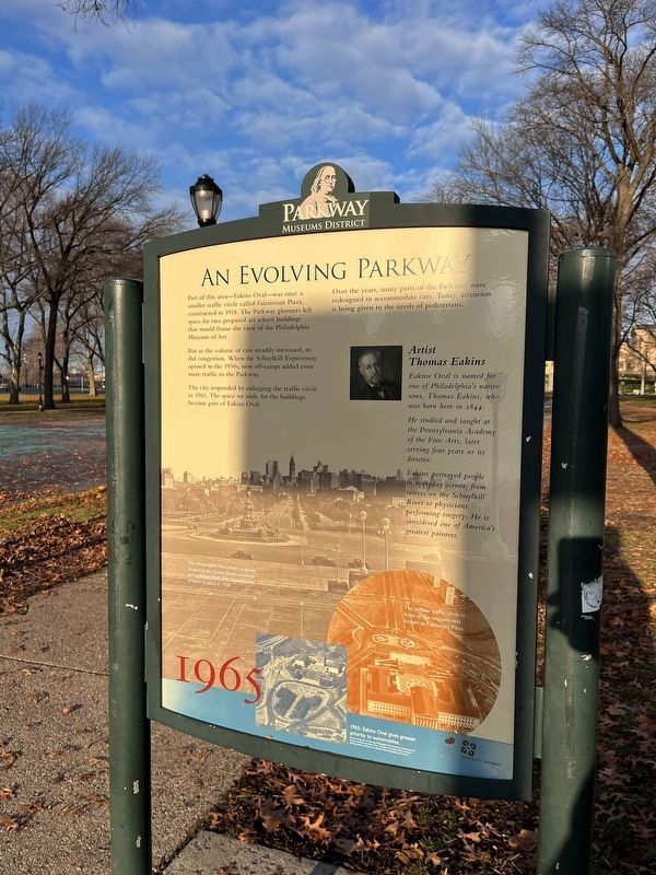 An Evolving Parkway side of the marker. Click for full size. An Evolving Parkway side of the marker image. Click for full size.
