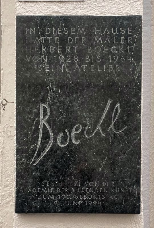 Herbert Boeckl Marker image. Click for full size.