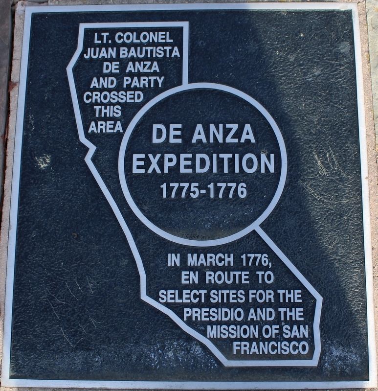 de Anza Expedition Marker image. Click for full size.
