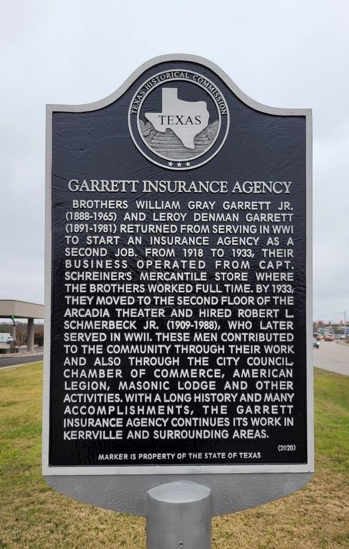 Garrett Insurance Agency Marker image. Click for full size.