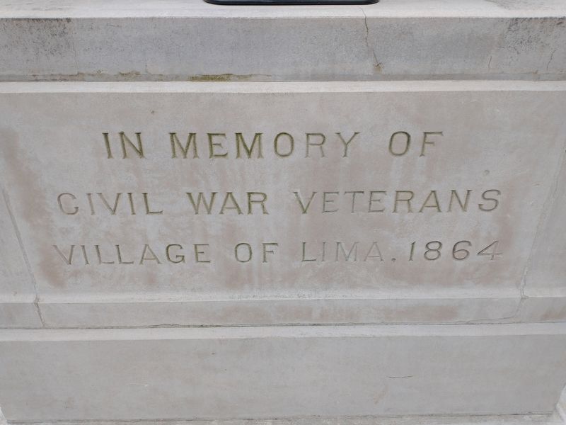 Village of Lima Civil War Memorial Marker image. Click for full size.