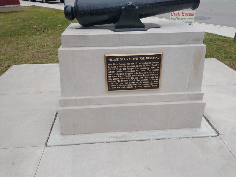 Village of Lima Civil War Memorial image. Click for full size.