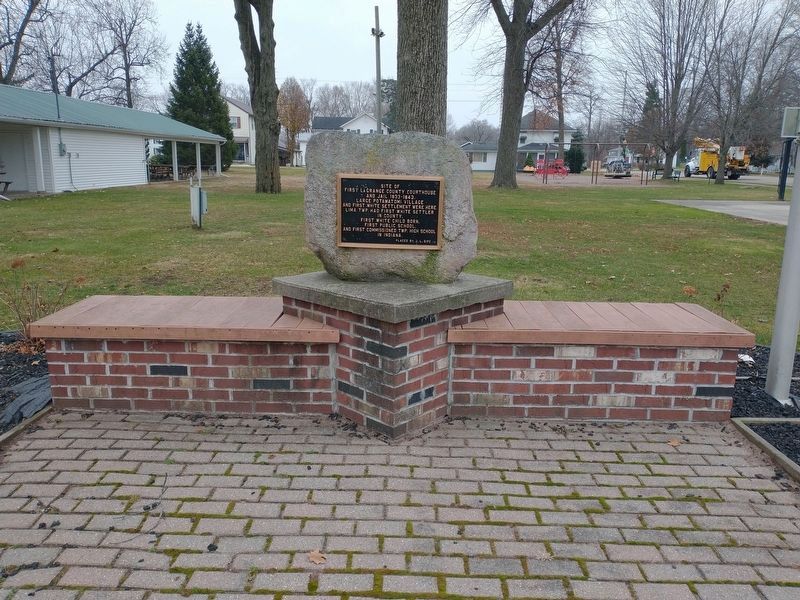 Site of First LaGrange County Courthouse and Jail 1833 - 1843 image. Click for full size.