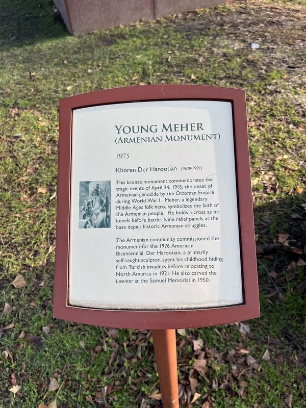 Young Meher (Armenian Monument) Marker image. Click for full size.