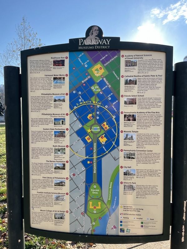 Parkway Museums District Marker. Click for full size. Parkway Museums District Marker image. Click for full size.