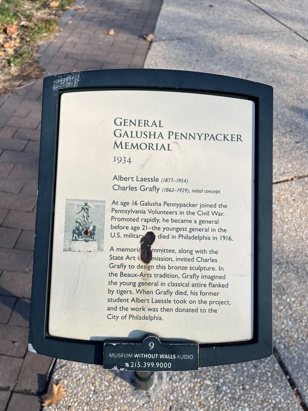General Galusha Pennypacker Memorial Marker image. Click for full size.