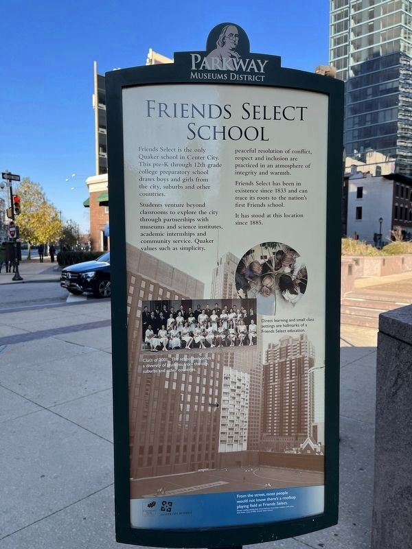 Friends Select School Marker image. Click for full size.