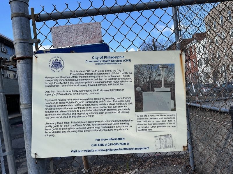 Ambient Air Monitoring Site Marker image. Click for full size.