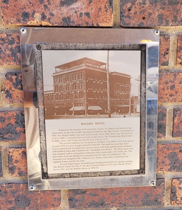Rogers Hotel Marker image. Click for full size.