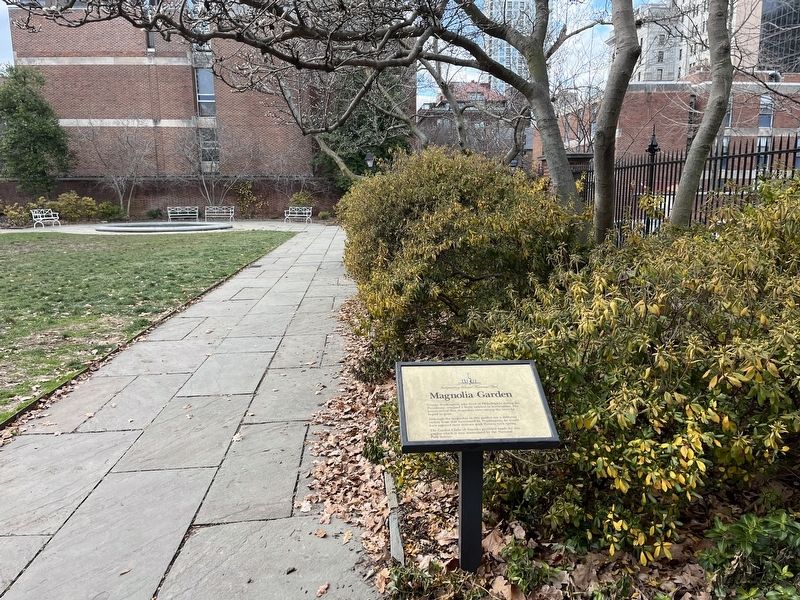 Magnolia Garden Marker. Click for full size. Magnolia Garden Marker image. Click for full size.