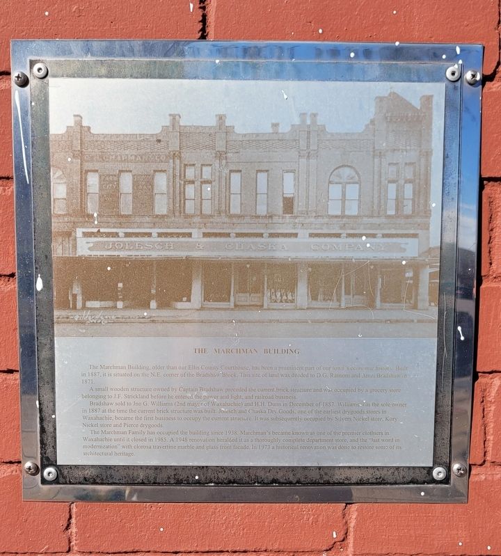The Marchman Building Marker. Click for full size. The Marchman Building Marker image. Click for full size.