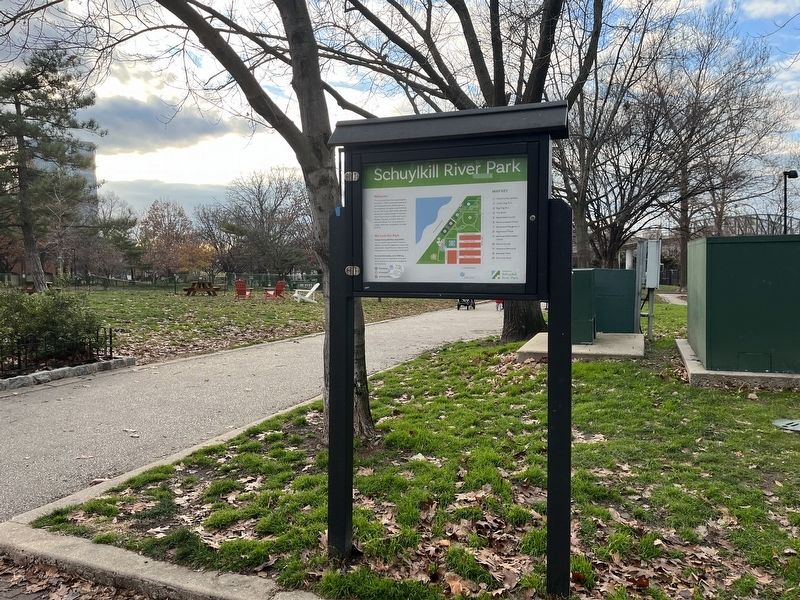 Schuylkill River Park Marker. Click for full size. Schuylkill River Park Marker image. Click for full size.