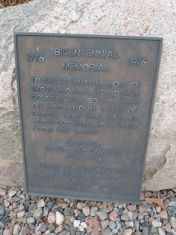 Bicentennial Memorial. Click for full size. Bicentennial Memorial image. Click for full size.