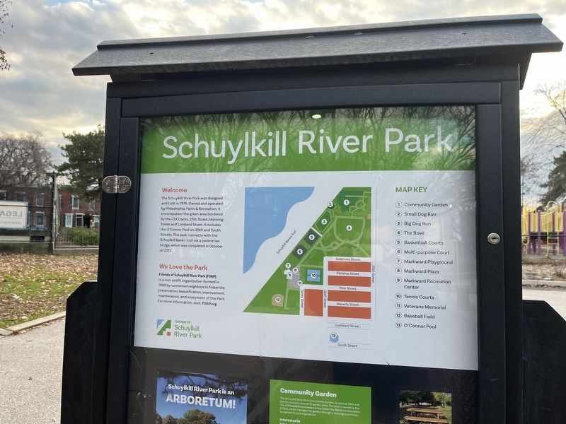 Schuylkill River Park Marker image. Click for full size.