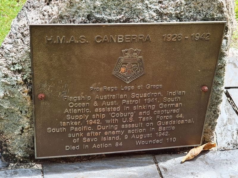 H.M.A.S. Canberra Memorial image. Click for full size.