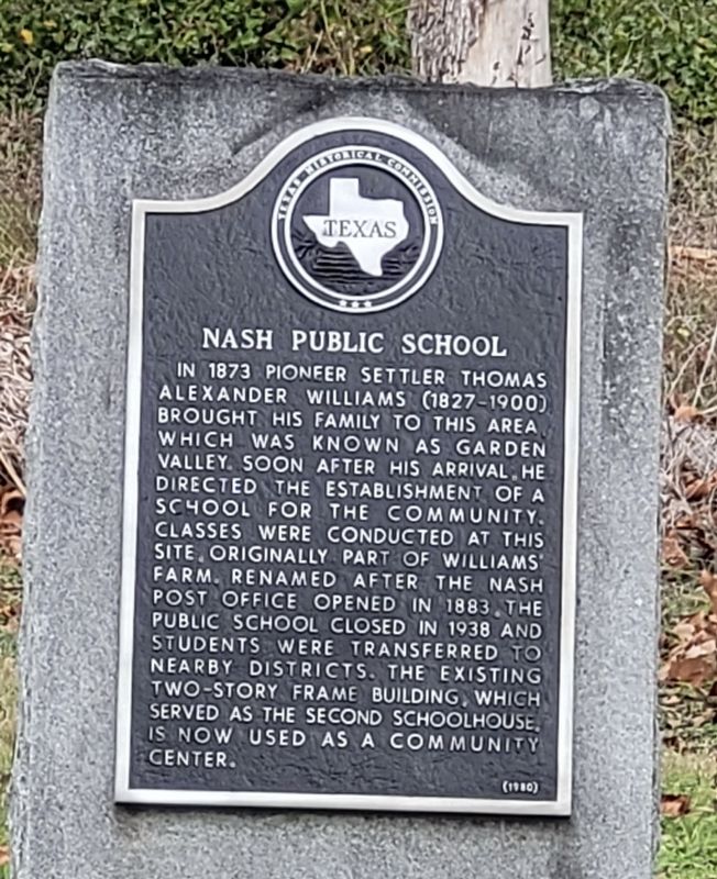 Nash Public School Marker image. Click for full size.