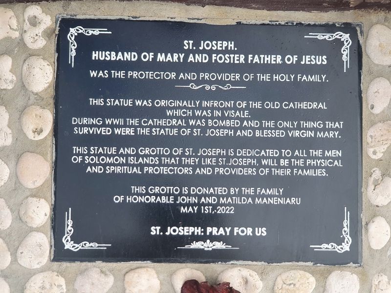 St. Joseph Statue Marker image. Click for full size.
