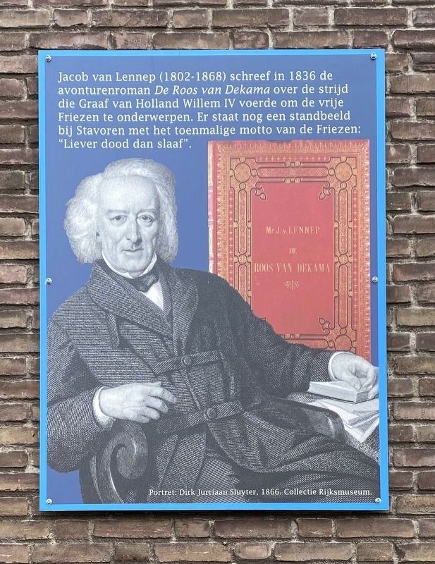 Jacob van Lennep: De Roos van Dekama Marker image. Click for full size.