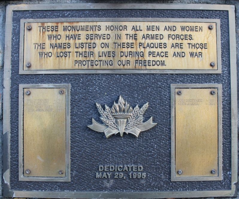Veterans Memorial Square Marker image. Click for full size.