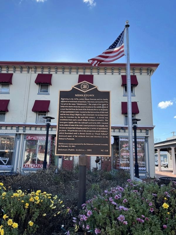 Middletown Marker. Click for full size. Middletown Marker image. Click for full size.