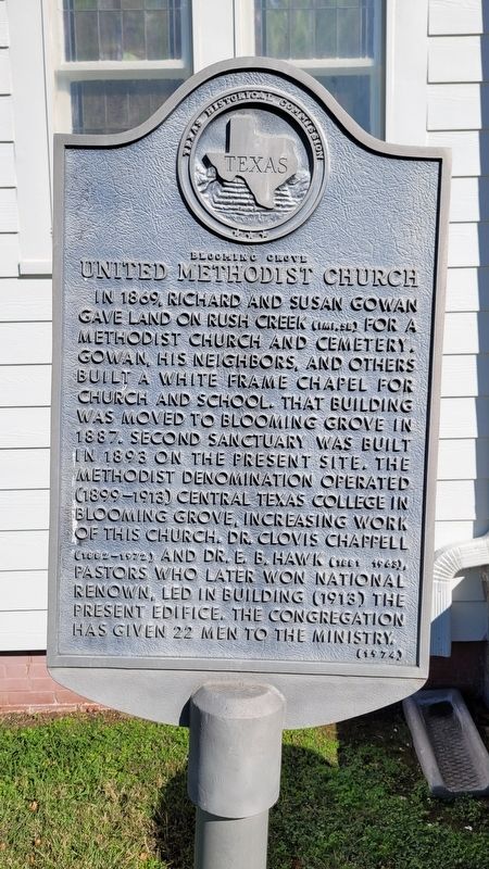 Blooming Grove United Methodist Church Marker image. Click for full size.