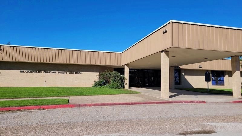 The Blooming Grove High School and Marker. Click for full size. The Blooming Grove High School and Marker image. Click for full size.