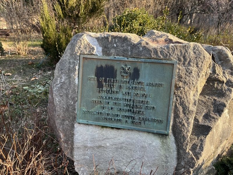 First Boy Scout Armory Marker. Click for full size. First Boy Scout Armory Marker image. Click for full size.