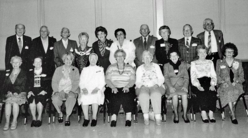 Marker detail: 1988 Orphan Train Reunion image. Click for full size.