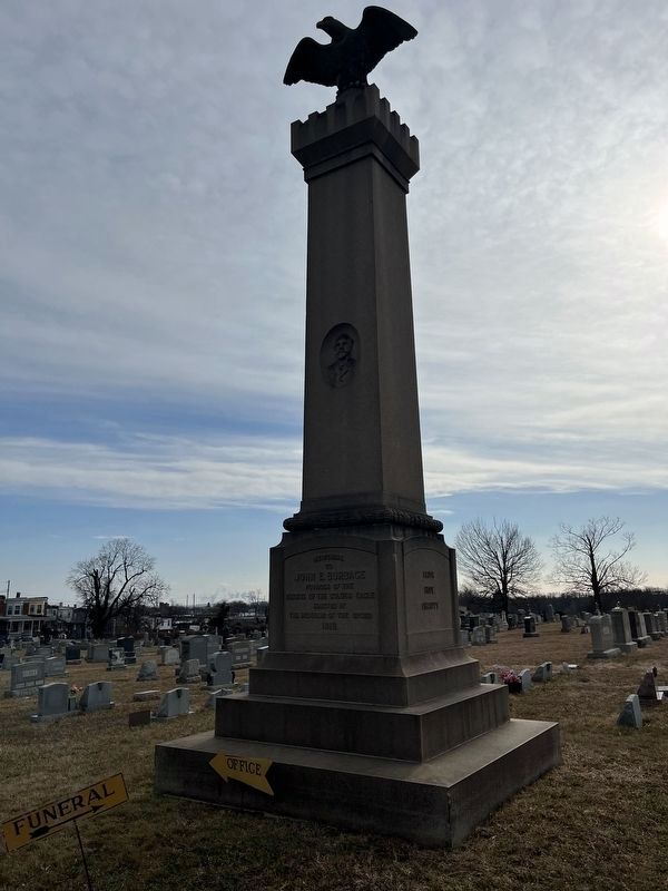 John E. Burbage Memorial. Click for full size. John E. Burbage Memorial image. Click for full size.
