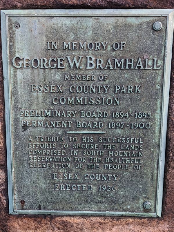 In Memory of George W. Bramhall Marker. Click for full size. In Memory of George W. Bramhall Marker image. Click for full size.