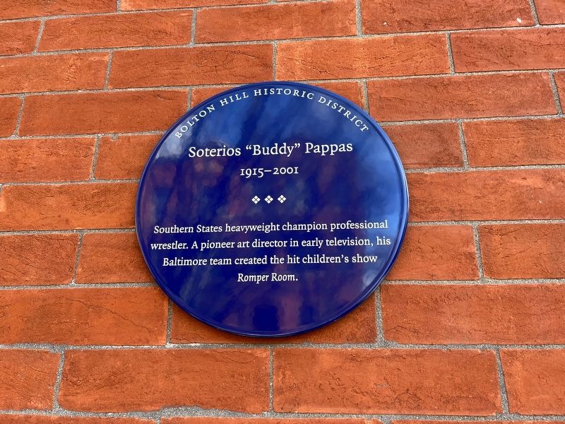 Soterios "Buddy" Pappas Marker image. Click for full size.