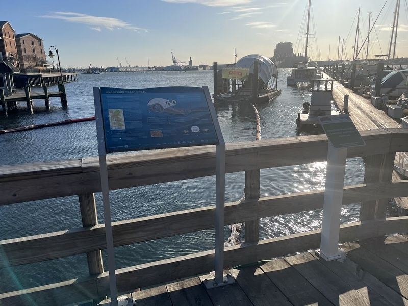 Professor Trash Wheel Marker image. Click for full size.