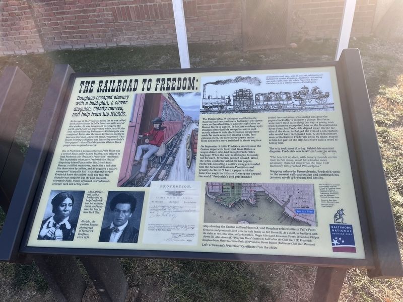 The Railroad to Freedom Marker image. Click for full size.