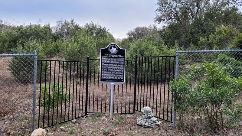 Camino Real de San Saba (Camino Viejo) in Kendall County Marker image. Click for full size.