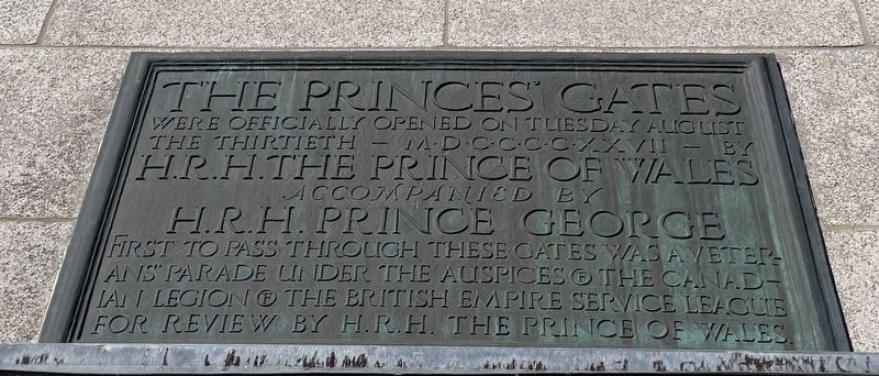 The Princes' Gates Marker. Click for full size. The Princes' Gates Marker image. Click for full size.