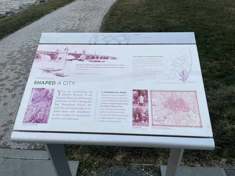 A River that Shaped a City Marker. Click for full size. A River that Shaped a City Marker image. Click for full size.