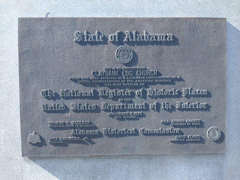 An additional Claybank Church Marker image. Click for full size.