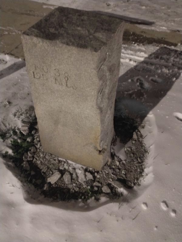 Replica of Stone #38 Marker. Click for full size. Replica of Stone #38 Marker image. Click for full size.