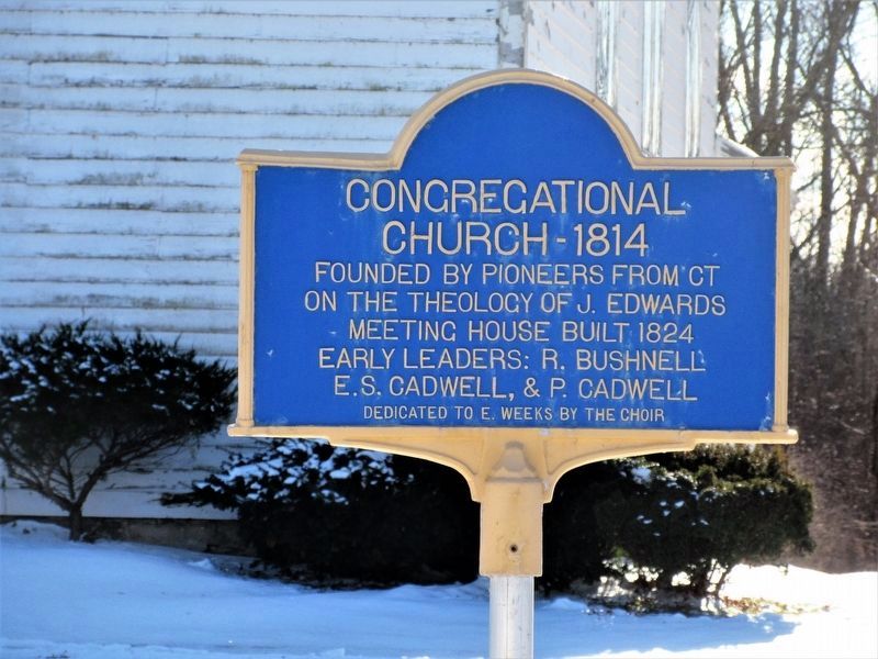Congregational Church - 1814 Marker. Click for full size. Congregational Church - 1814 Marker image. Click for full size.